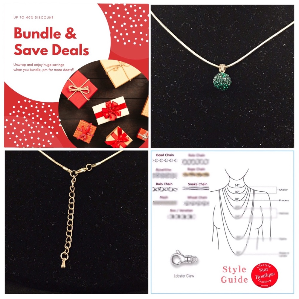 Emerald City Sphere pedant & necklace